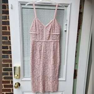 Express Corset style Lace Dress for Wedding Guest